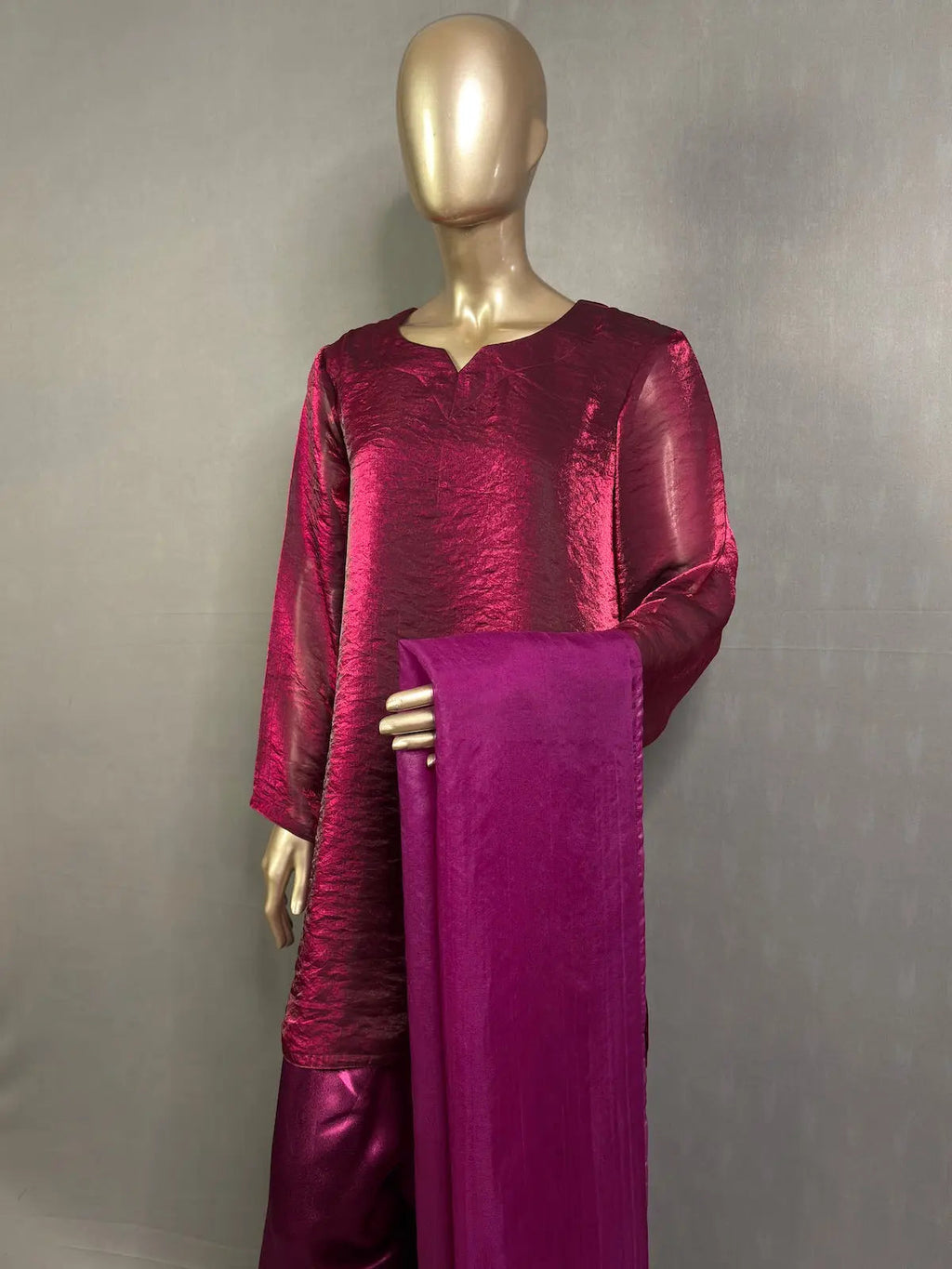 Magenta Farshi Shalwar Kurta Set | Summer Kurta set