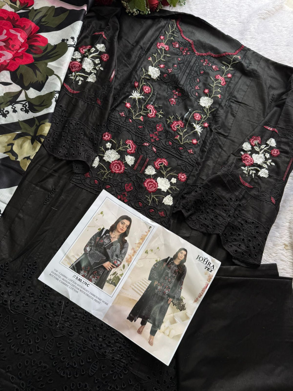 CAMBRIC COTTON WITH CHIKANKRI EMBROIDERY WORK