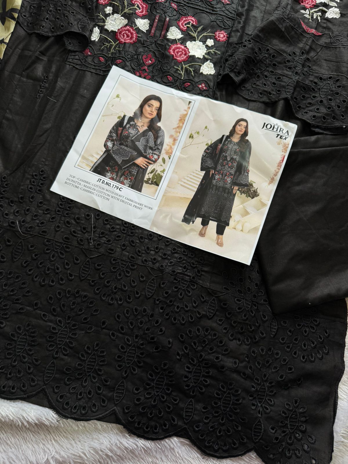 CAMBRIC COTTON WITH CHIKANKRI EMBROIDERY WORK