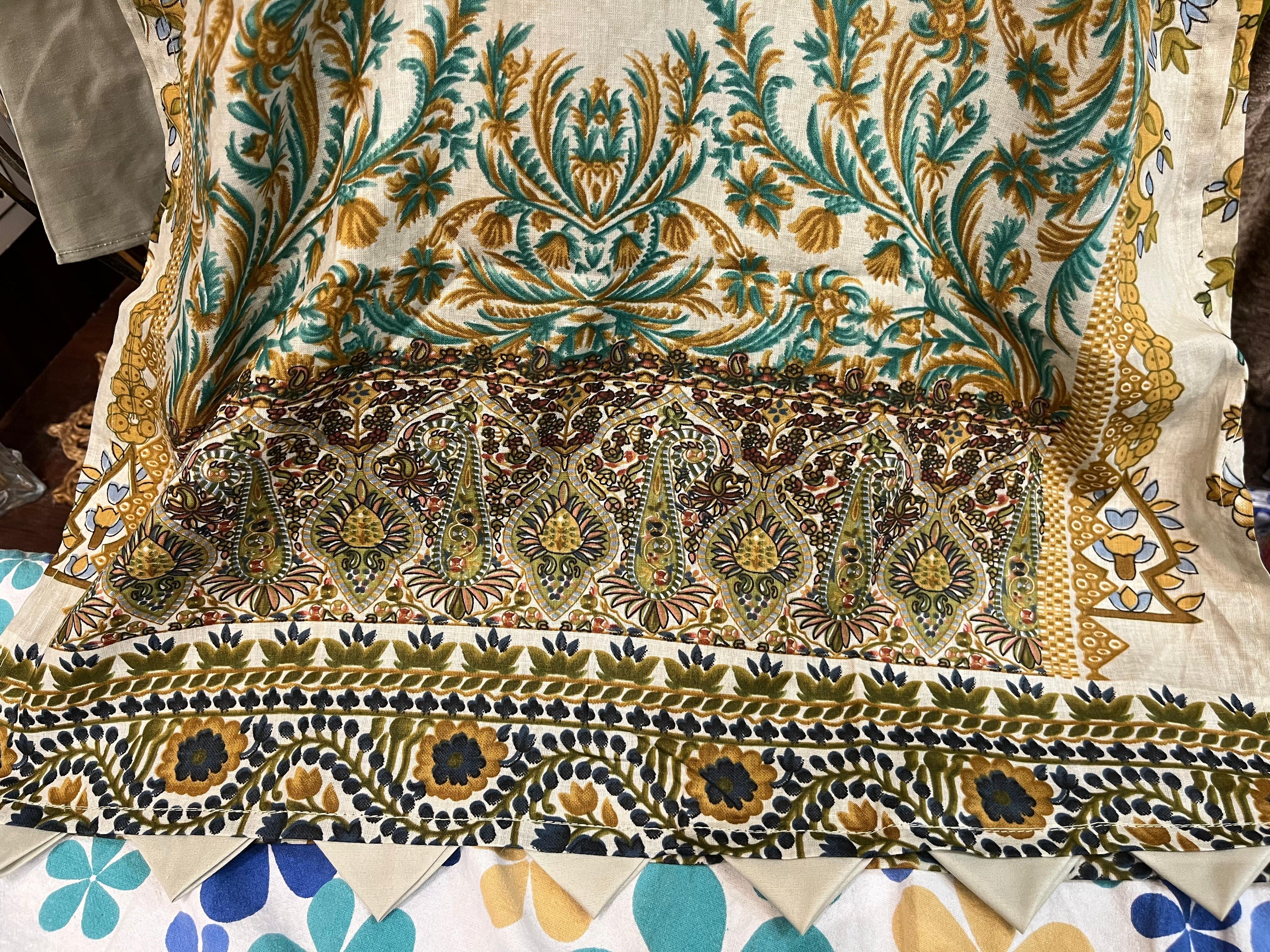 Pakistani Stitched Lawn - Lime Green
